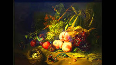 Fruit and Insects Rachel Ruysch. 1711 C.E. Oil on wood This luscious sample of life on Earth represents at least two passions of its time: categorization and still-life, which emphasize the pleasure of the senses and their qualities