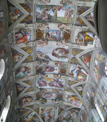 Michelangelo Buonarroti, Ceiling of the Sistine Chapel, Vatican, Rome