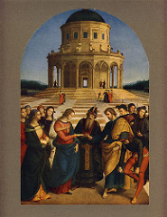 Raphael, Marriage of the Virgin, from the Chapel of San Francesco in Citta di castello (near Florence)