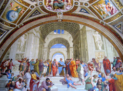 Raphael, Philosophy (School of Athens), Stanza della Segnatura, Vatican, Rome