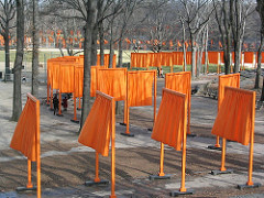 The Gates New York City, U.S. Christo and Jeanne-Claude. 1979-2005 C.E. Mixed-media installation he Gates remains a complex testament to two controversial topics in contemporary art: how to create meaningful public art and how art responds to and impacts our relationship with the built environment.