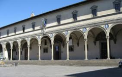 Title/Name:Foundling Hospital (Ospedale degli Innocenti)
Artist: Filippo Brunelleschi
Date: 1419 - 1444
Location: Florence, Italy
Significance: The first building to embody the new Renaissance architectural style.