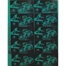 Suicide (fallen body), 1963 - 
serigraphy and aluminium paint on 
canvas, 284,5x203,8 cm - private 
collection