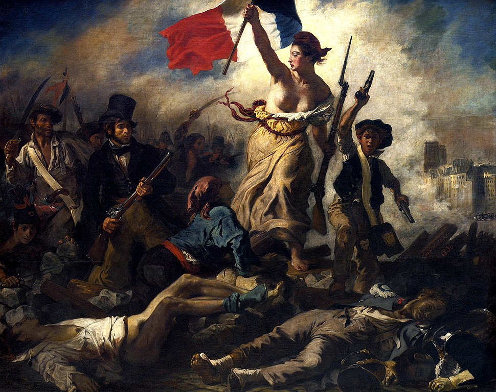 Eugène Delacroix, Liberty Leading the People, oil on canvas, 2. 6 x 3.</p><p id=